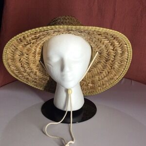 Universal Thread Thick Basket Weave Adjustable Hat Wide Brim Pull Chin Strap